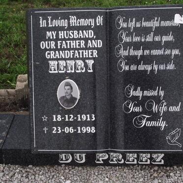 PREEZ Henry, du 1913-1998