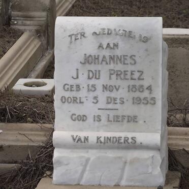 PREEZ Johannes J., du 1884-1955