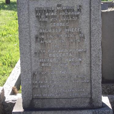 QUEEN George Richard -1944 &amp; Rosetta Margret -1947