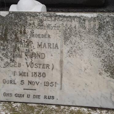RAND Dorothea Maria, du nee VOSTER 1880-1951