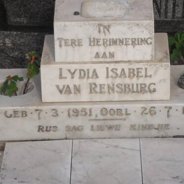 RENSBURG Lydia Isabel, van 1951-1951