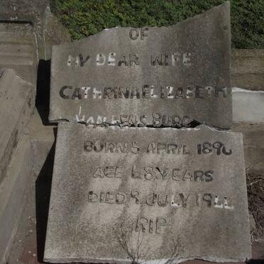 RENSBURG Cathrina Elizabeth, van 1890-1944