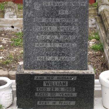 RHODES Isabel -1957 &amp; William -1960