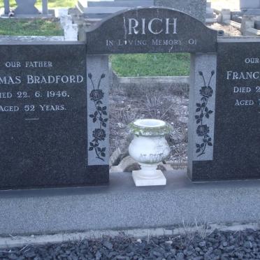 RICH Thomas Bradford -1946 &amp; Frances Sophia -1965