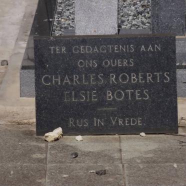 ROBERTS Charles &amp; Elsie BOTES