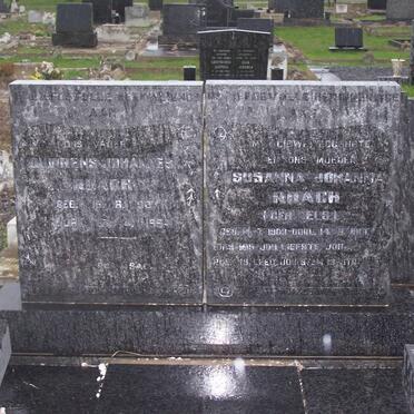 ROACH Louwrens Johannes 1907-1954 &amp; Susanna Johannes ELS 1909-1961
