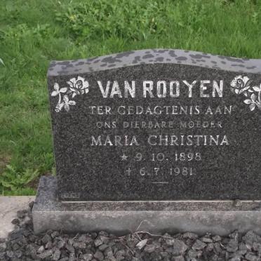 ROOYEN Maria Christina, van 1898-1981