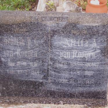 ROOYEN Hendrik P.L., van 1891-1954 &amp; Aletta A. WASSERMAN 1883-1972