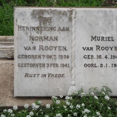 ROOYEN Norman, van 1939-1941 :: ROOYEN Muriel, van 1948-1949