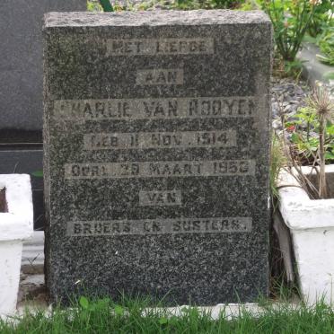 ROOYEN Charlie, van 1914-1956