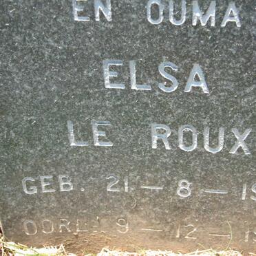 ROUX Elsa, le 1925-1996