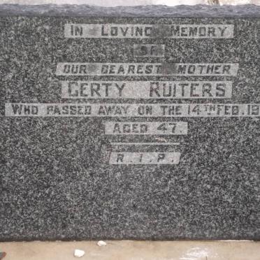 RUITERS Gerty -1959