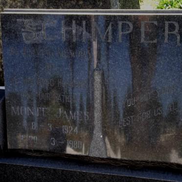 SCHIMPER Monte James 1924-1980