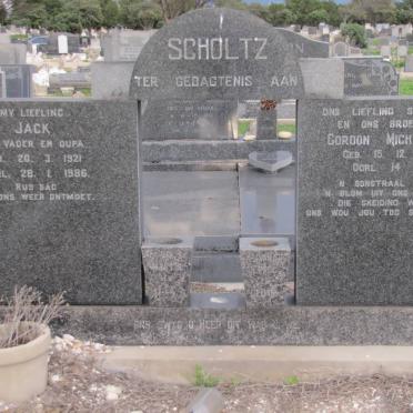 SCHOLTZ Jack 1921-1986 :: SCHOLTZ Gordon Michael 1951-1971