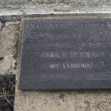 SCHOULTZ Magdalena I. nee JENS -1932 :: BLIGNAUD Anna F. nee FERREIRA 1883-1970