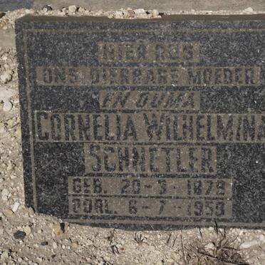 SCHNETLER Cornelia Wilhelmina 1879-1959
