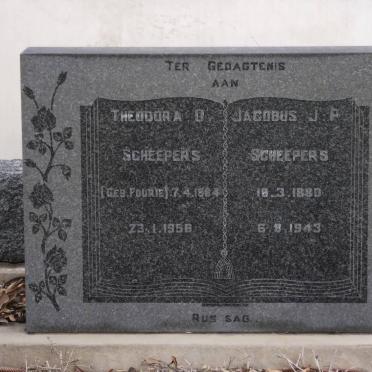 SCHEEPERS Jacobus J.P. 1880-1943 &amp; Theodora D. FOURIE 1884-1956
