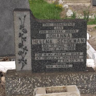 SCHOEMAN Johanna Helena 1858-1958