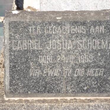 SCHOEMAN Gabriel Josua -1959