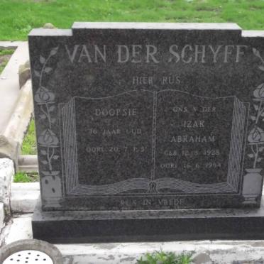 SCHYFF Doopsie, van der -1951 :: MESCT Izak Abraham, van der 1928-1984