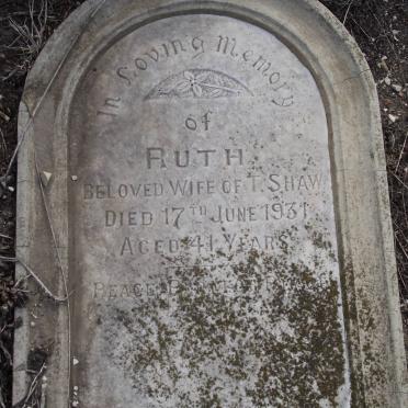 SHAW Ruth -1931