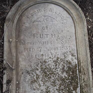 SHAW Ruth -1931