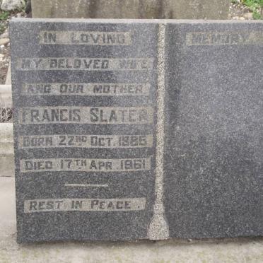 SLATER Francis 1885-1961