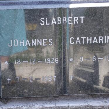 SLABBERT Johannes 1926-1997 &amp; Catharina 1930-