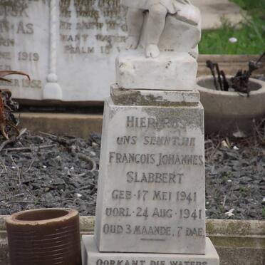 SLABBERT Francois Johannes 1941-1941