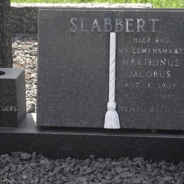 SLABBERT Marthinus Jacobus 1909-1985