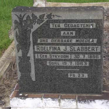SLABBERT Roelfina J. nee STRYDOM 1896-1963