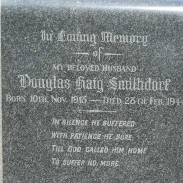 SMITHDORF Douglas Haig 1918-1944