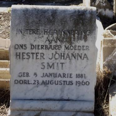 SMIT Hester Johanna 1881-1960