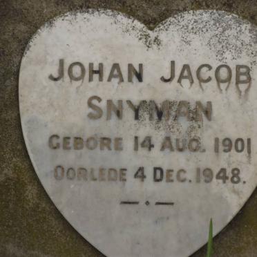 SNYMAN Johan Jacob 1901-1948