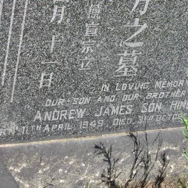 SON HING Andrew James 1949-1954
