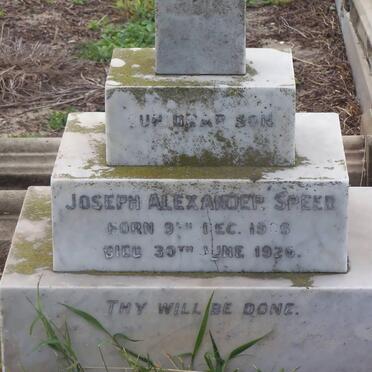 SPEED Joseph Alexander 1905-1926
