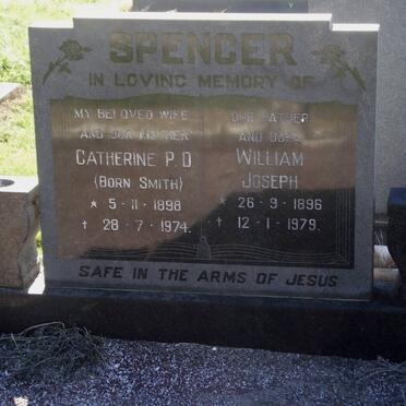SPENCER William Joseph 1896-1979 &amp; Catherine P.D. SMITH 1898-1974