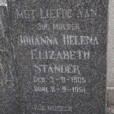 STANDER Johanna Helena Elizabeth 1905-1951