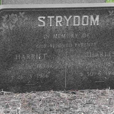 STRYDOM Charles 1876-1948 &amp; Harriet 1884-1966