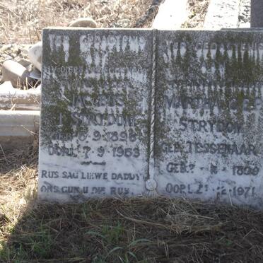 STRYDOM Jacobus J. 1896-1963 &amp; Martha G.E.P. TESSENAAR 1899-1971