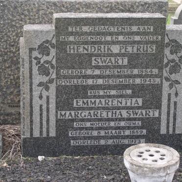 SWART Hendrik Petrus 1884-1948 &amp; Emmarentia Margaretha 1889-1973