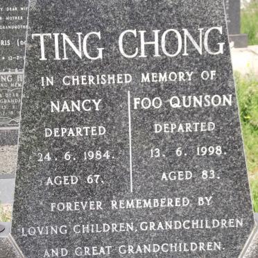 TING CHONG Nancy -1984 &amp; Foo Qunson -1998