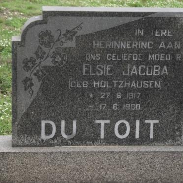 TOIT Elsie Jacoba, du nee HOLTZHAUSEN 1917-1960