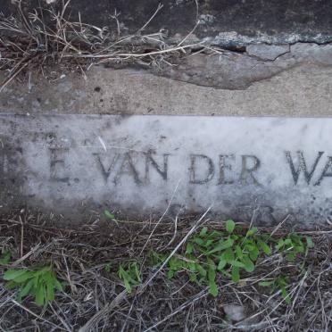 WAL E.E., van der -1958