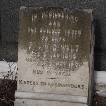 WALT P.J., v.d. 1869-1951