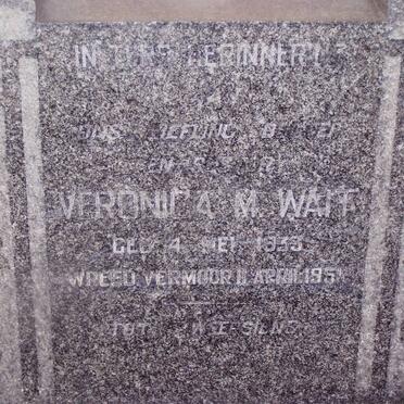 WAIT Veronica A.M. 1933-1956