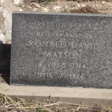 WATSON Ronald David 1914-1976