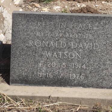 WATSON Ronald David 1914-1976