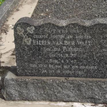 WALT Eileen, van der nee DU PLESSIS 1922-1942