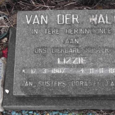WALT Lizzie, van der 1907-1979